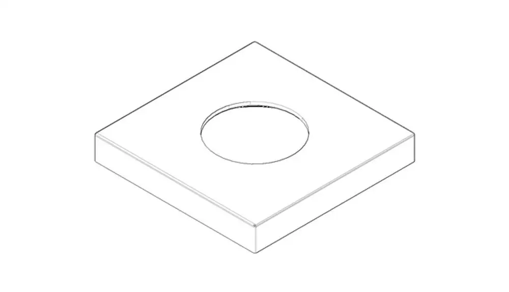 DORNBRACHT Rosette ERSATZTEILE 092722043 60 x 9 x 60 mm Chrom, 092722043-00 Galeriebild 1